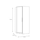 Cadixo 95 cm corner wardrobe