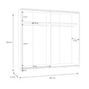 Checkmate 201 cm Sliding Wardrobe