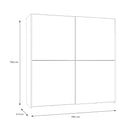 Checkmate 191 cm Mirror Wardrobe