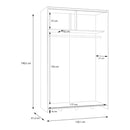 Checkmate 121 cm Sliding Wardrobe