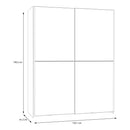 Checkmate 151 cm Mirror Wardrobe