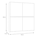 Checkmate 171 cm Sliding Wardrobe