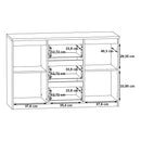 Chelsea 122cm 2 Door 3 Drawer Sideboard (CHLK231)