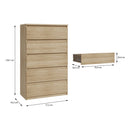 Chelsea 78cm 5 Drawer Chest (CHLK45)