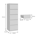 Chelsea 42cm 5 Drawer Chest (CHLK452)