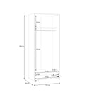 ECONOBOX Wardrobe with 2 Doors and 1 Drawer