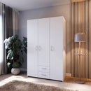 ECONOBOX Wardrobe with 3 Doors and 2 Drawers