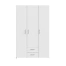 ECONOBOX Wardrobe with 3 Doors and 2 Drawers