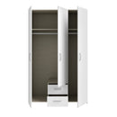 ECONOBOX Wardrobe with 3 Doors and 2 Drawers