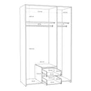 ECONOBOX Wardrobe with 2 Drawers