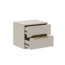 EDWAL Bedside Table with 2 Drawers