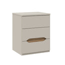 EDWAL High Bedside Table with 3 Drawers