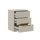 EDWAL High Bedside Table with 3 Drawers