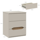 EDWAL High Bedside Table with 3 Drawers