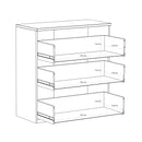 EDWAL Chest of Drawers with 3 Drawers