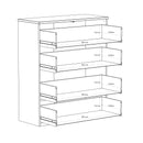EDWAL Chest of Drawers with 4 Drawers