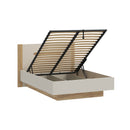 EDWAL Bed Frame with Lift-Up Storage, 140 × 200 cm