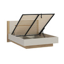 EDWAL Bed Frame with Lift-Up Storage, 160 × 200 cm