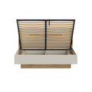 EDWAL Bed Frame with Lift-Up Storage, 180 × 200 cm