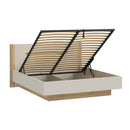 EDWAL Bed Frame with Lift-Up Storage, 180 × 200 cm