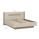 EDWAL Bed Frame with Lift-Up Storage, 180 × 200 cm