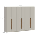 EDWAL Wardrobe with 6 Soft-Close Doors