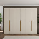 EDWAL Wardrobe with 6 Soft-Close Doors