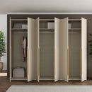 EDWAL Wardrobe with 6 Soft-Close Doors