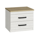Elara Bedside Table with 2 Drawers