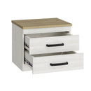 Elara Bedside Table with 2 Drawers