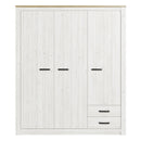 Elara 3-Door Wardrobe with 2 Drawers