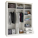 Elara 3-Door Wardrobe with 2 Drawers