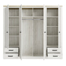 Elara 4-Door Wardrobe with 4 Drawers