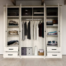 Elara 4-Door Wardrobe with 4 Drawers