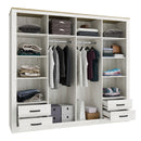 Elara 4-Door Wardrobe with 4 Drawers