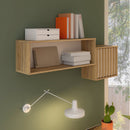 Eliston 121cm Wall Shelf with Cupboard (EGMB01)