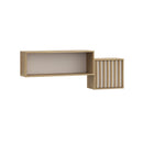 Eliston 121cm Wall Shelf with Cupboard (EGMB01)
