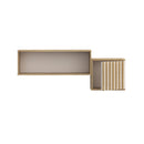 Eliston 121cm Wall Shelf with Cupboard (EGMB01)