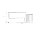 Eliston 121cm Wall Shelf with Cupboard (EGMB01)