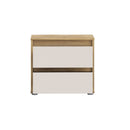 Eliston 49cm 2 Drawer Bedside Table (EGMK011)