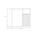 Eliston 89cm 2 Door 1 Drawer Sideboard (EGMK221)