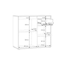 Eliston 89cm 2 Door 1 Drawer Sideboard (EGMK221)