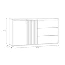 Eliston 160cm 2 Door 3 Drawer Sideboard (EGMK231)