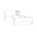 Eliston 200x120cm Bed with Drawer and NX120 Slatted Base (EGML1122)