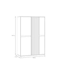 Eliston 110cm 5 Door Storage Cabinet (EGMS631)