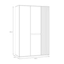 Eliston 129cm 3 Door Wardrobe (EGMS831)