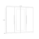 Helen 228 cm Mirrored Wardrobe