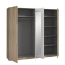 Helen 228 cm Mirrored Wardrobe