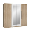 Helen 228 cm Mirrored Wardrobe