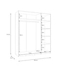 Helen 181 cm Mirrored Wardrobe